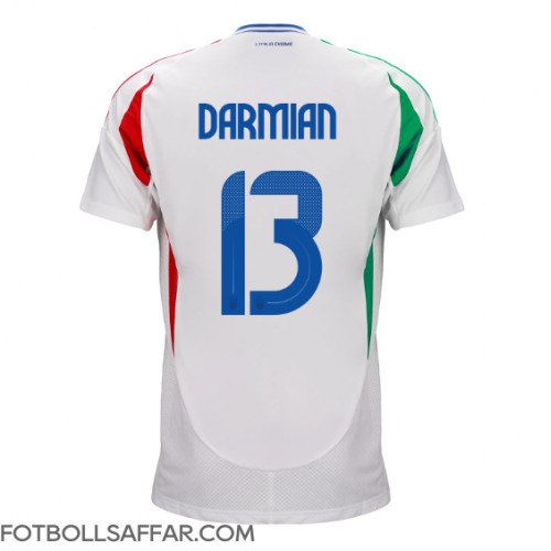 Italien Matteo Darmian #13 Bortatröja EM 2024 Kortärmad